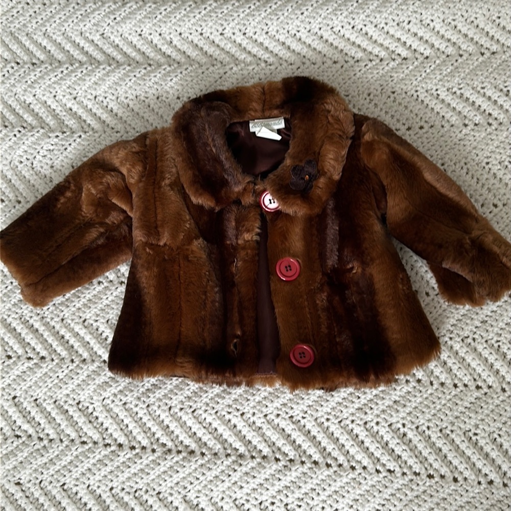 Baby faux fur coat